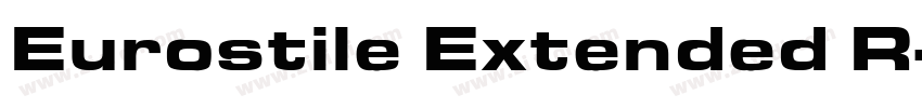 Eurostile Extended R字体转换